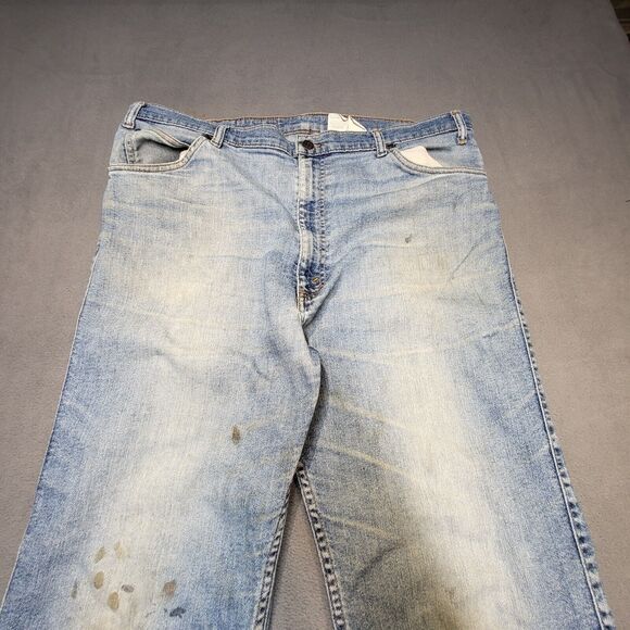 Vintage Levis Strauss Signature Jeans Mens 39x31 Silver Tab Relaxed Fit Thrashed - Picture 2 of 14